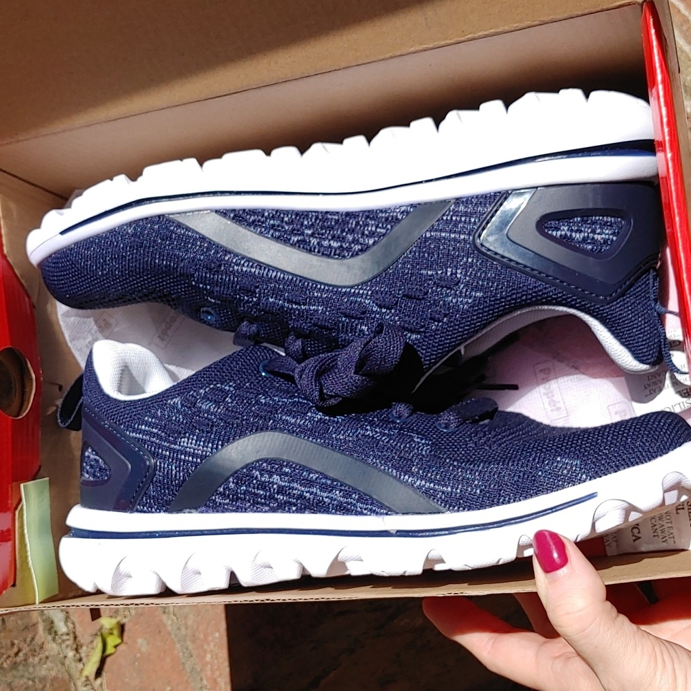 Propét Travelactiv Axial Navy Sneaker Size 8 (1049) - Picture 11 of 13
